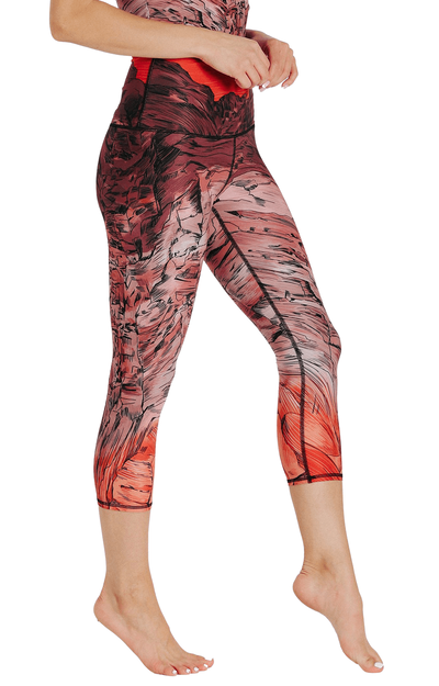 Capri Legging - Red Rocks