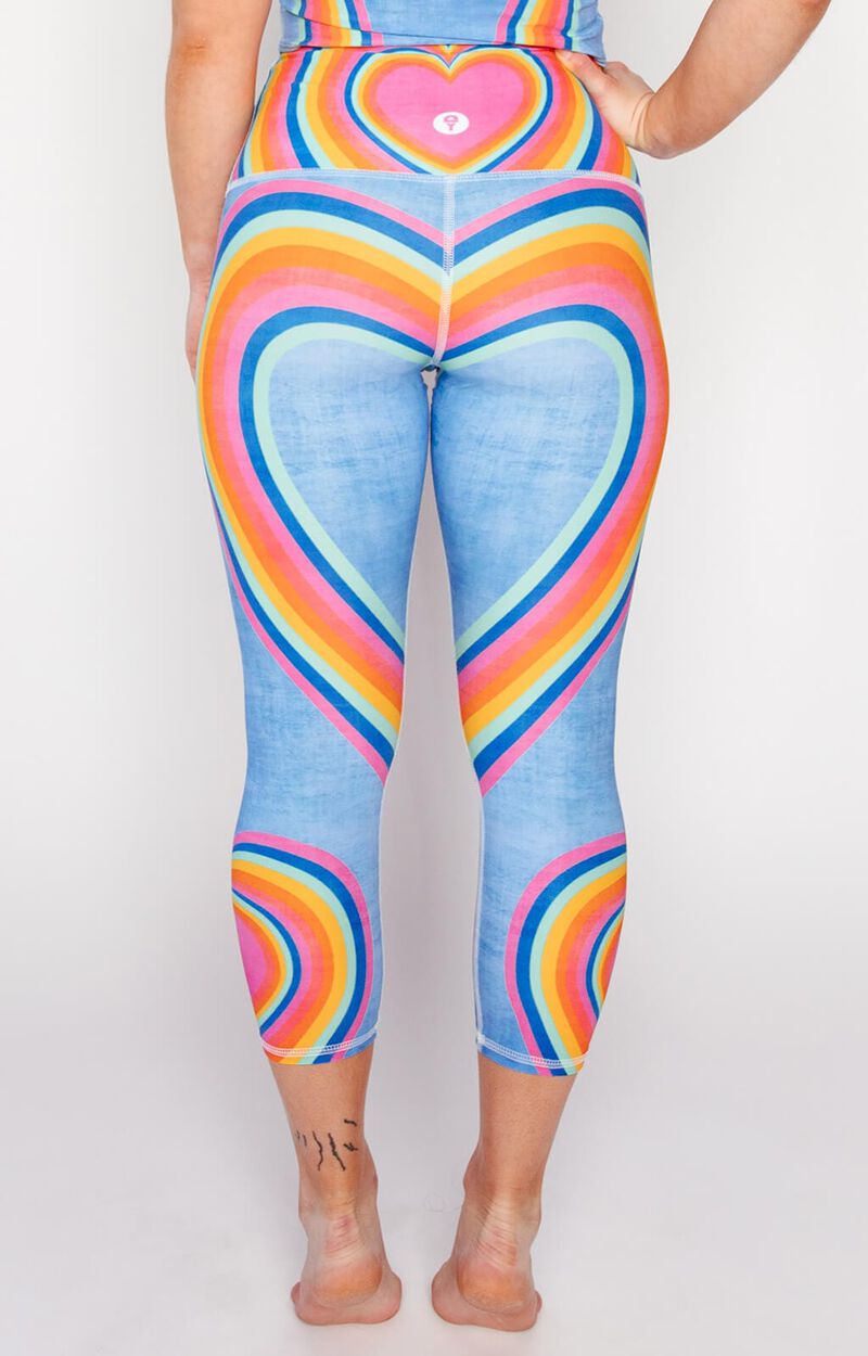 Capri Legging - Rainbow Love image number 3