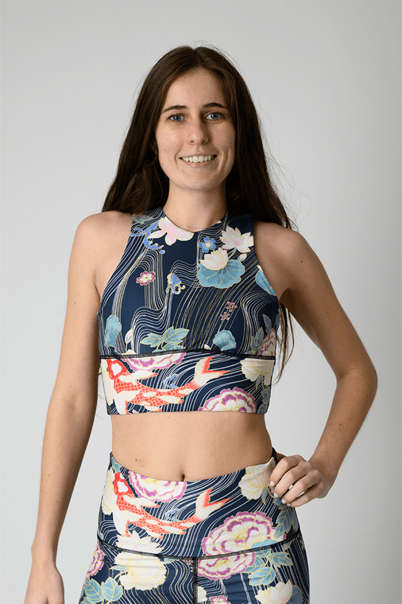 Free Range Sports Bra- Clever Koi image number 1