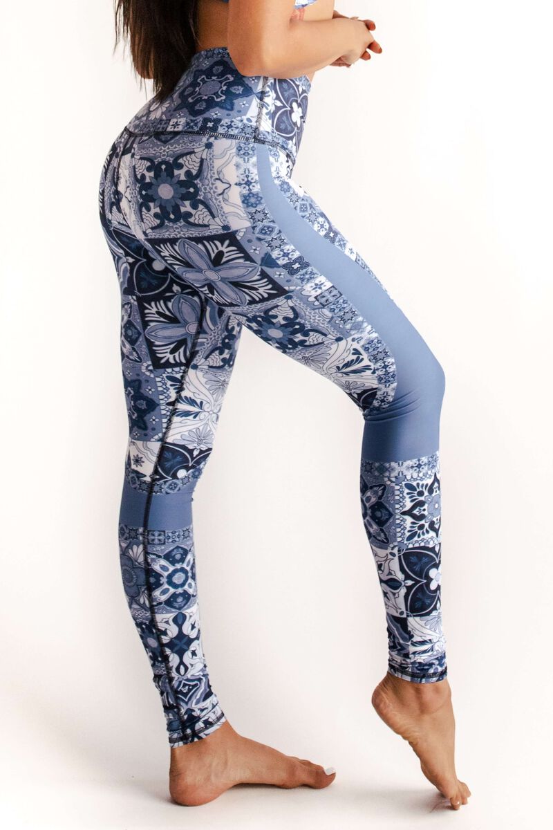 YD Legging - Mosaic In Blue image number 11