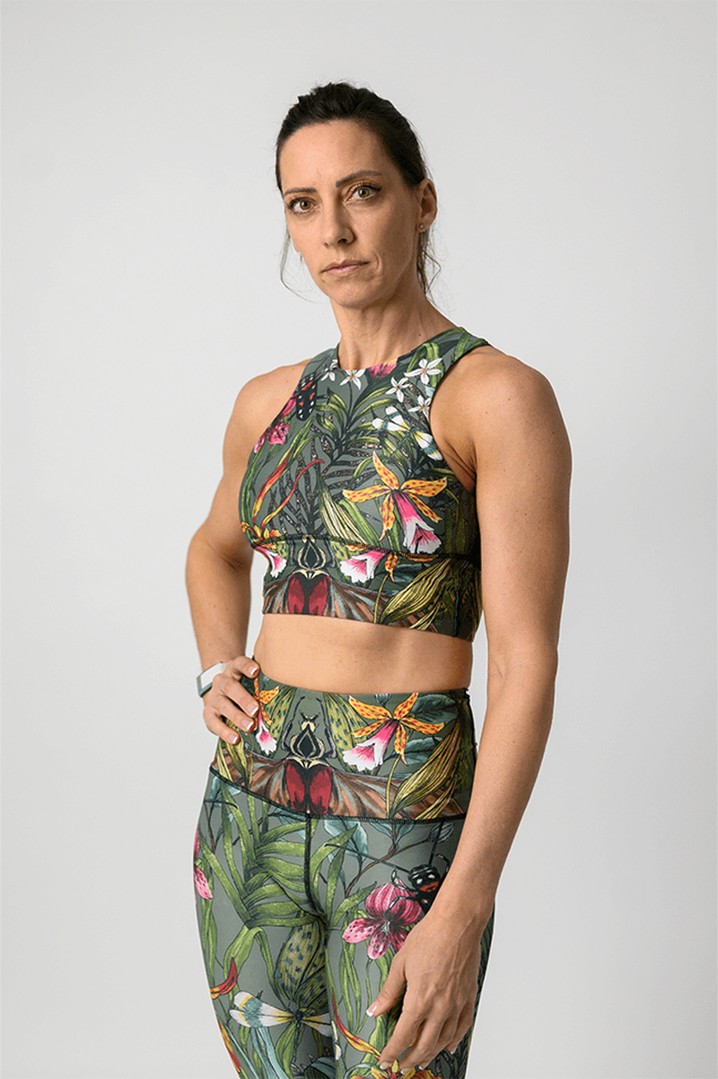 Free Range Sports Bra - Green Thumb image number 3