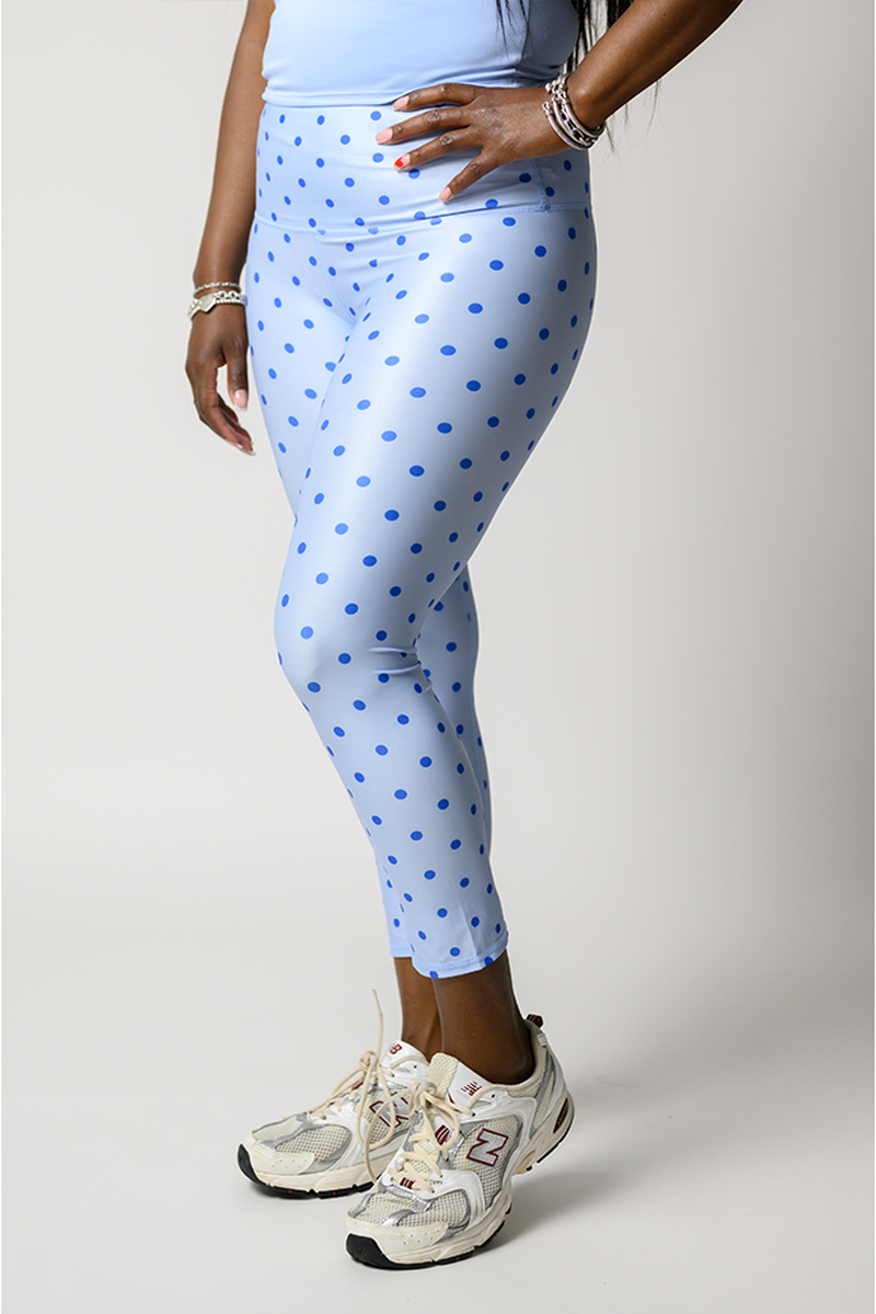 Capri Legging - Polka Dot in Dreamcloud image number 1