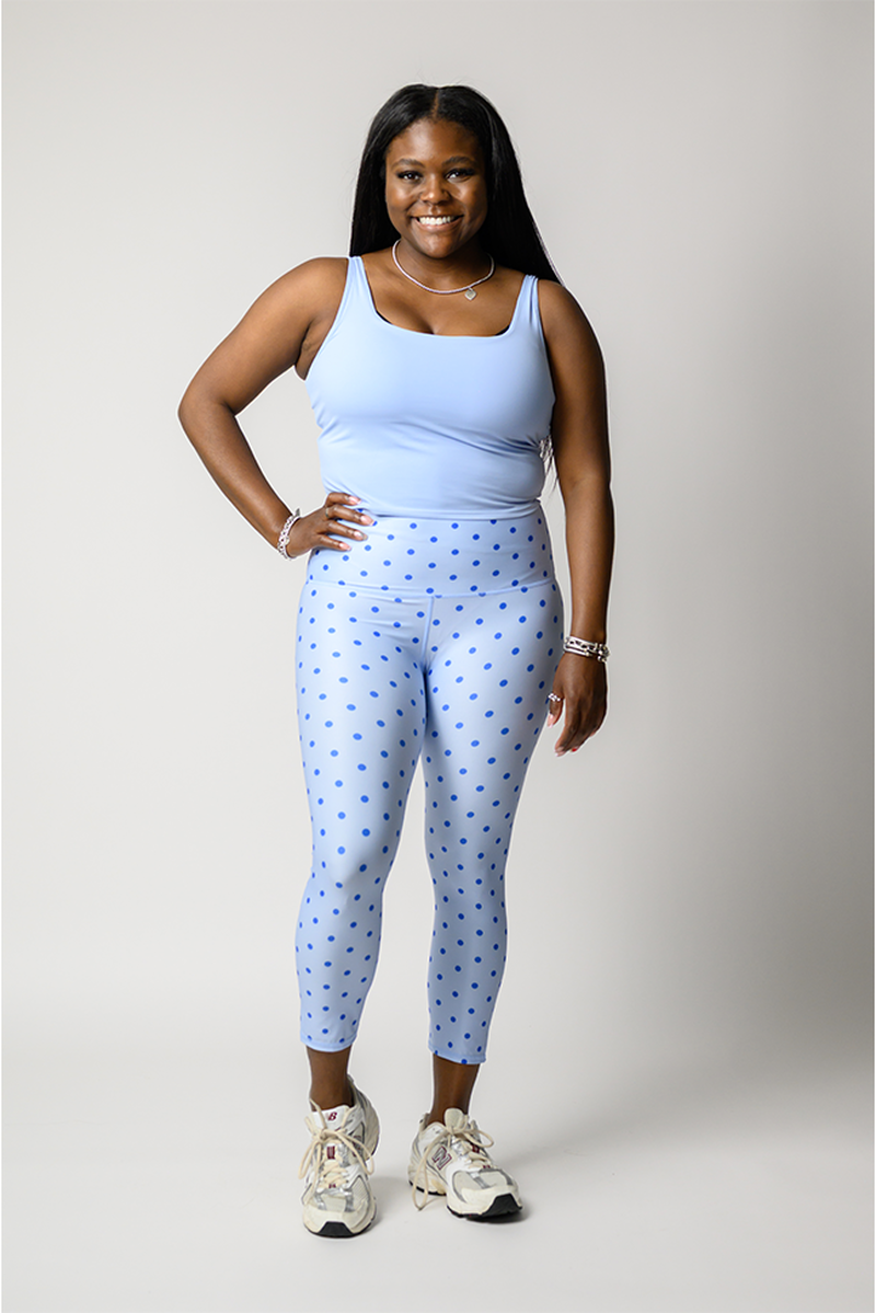 Capri Legging - Polka Dot in Dreamcloud image number 2