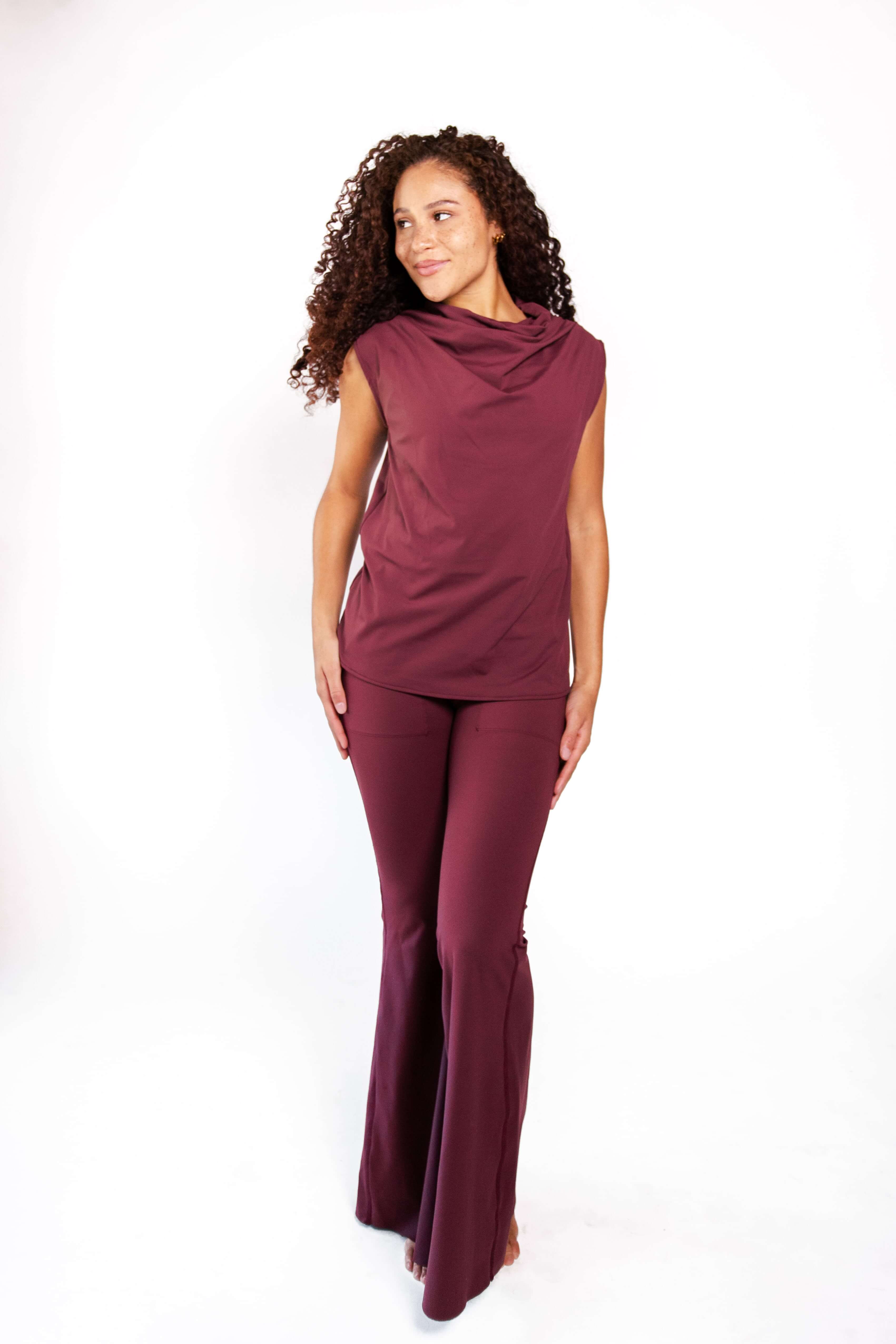 Goddess Tank - Maroon image number 0.0