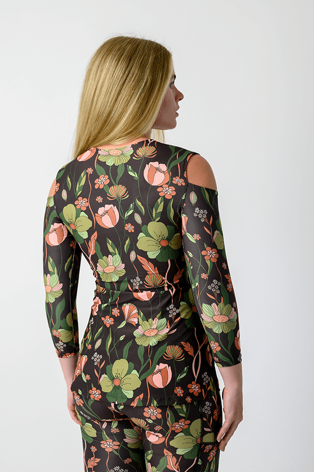 Open Shoulder Top - Botanical Garden image number 2.0