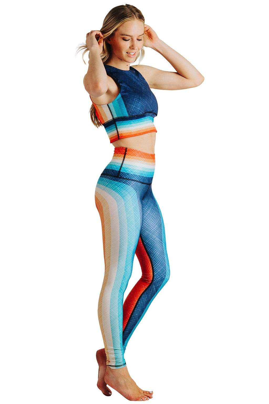 Free Range Sports Bra - Retro Rainbow image number 3.0