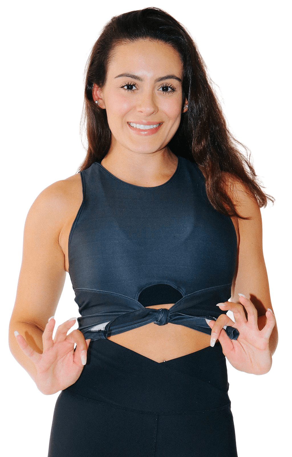 Ready or Knot Tank - Sedate Charcoal image number 0.0