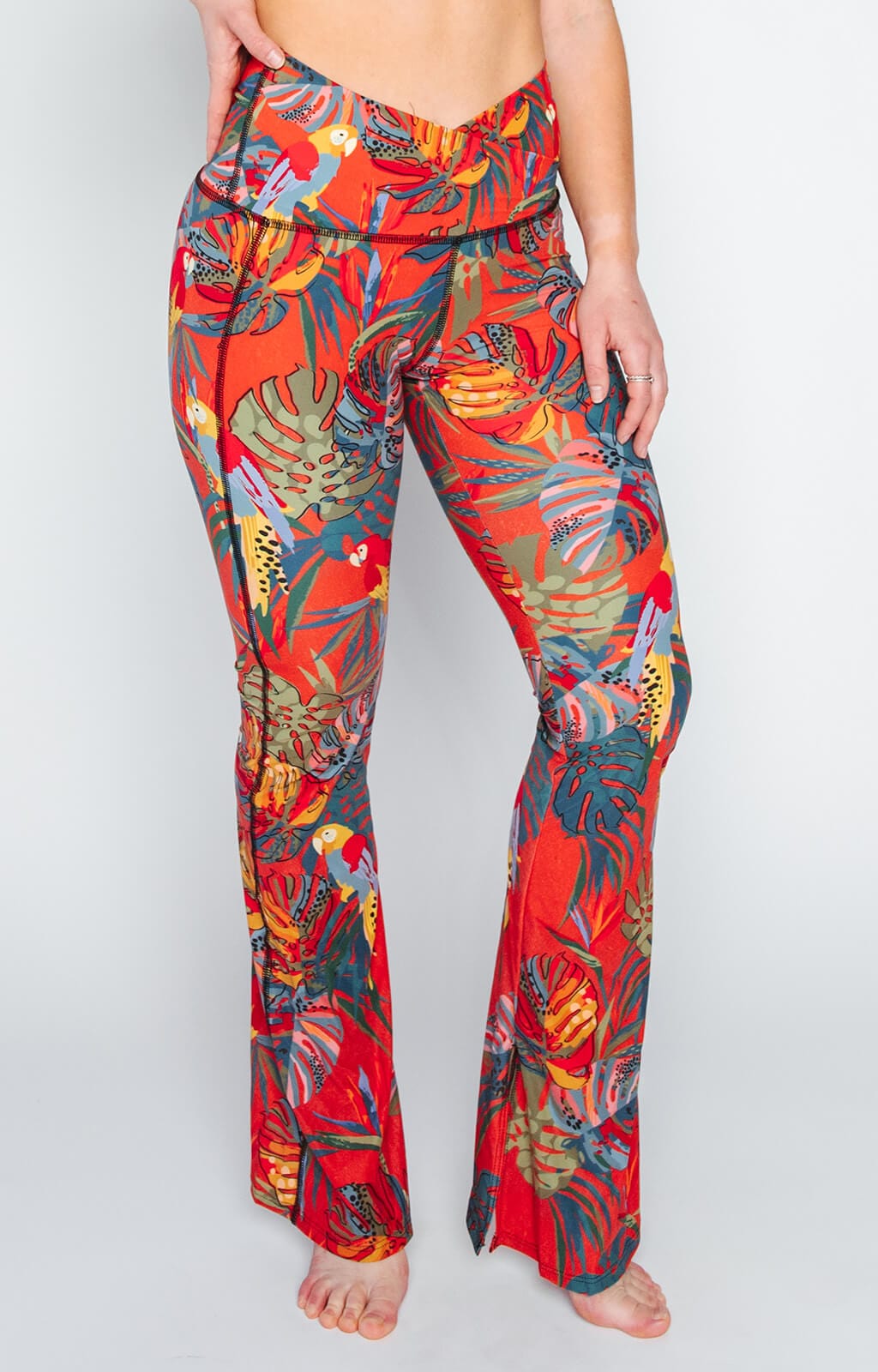 Split 'N Flare Pant - Tropical Paradise image number 0.0