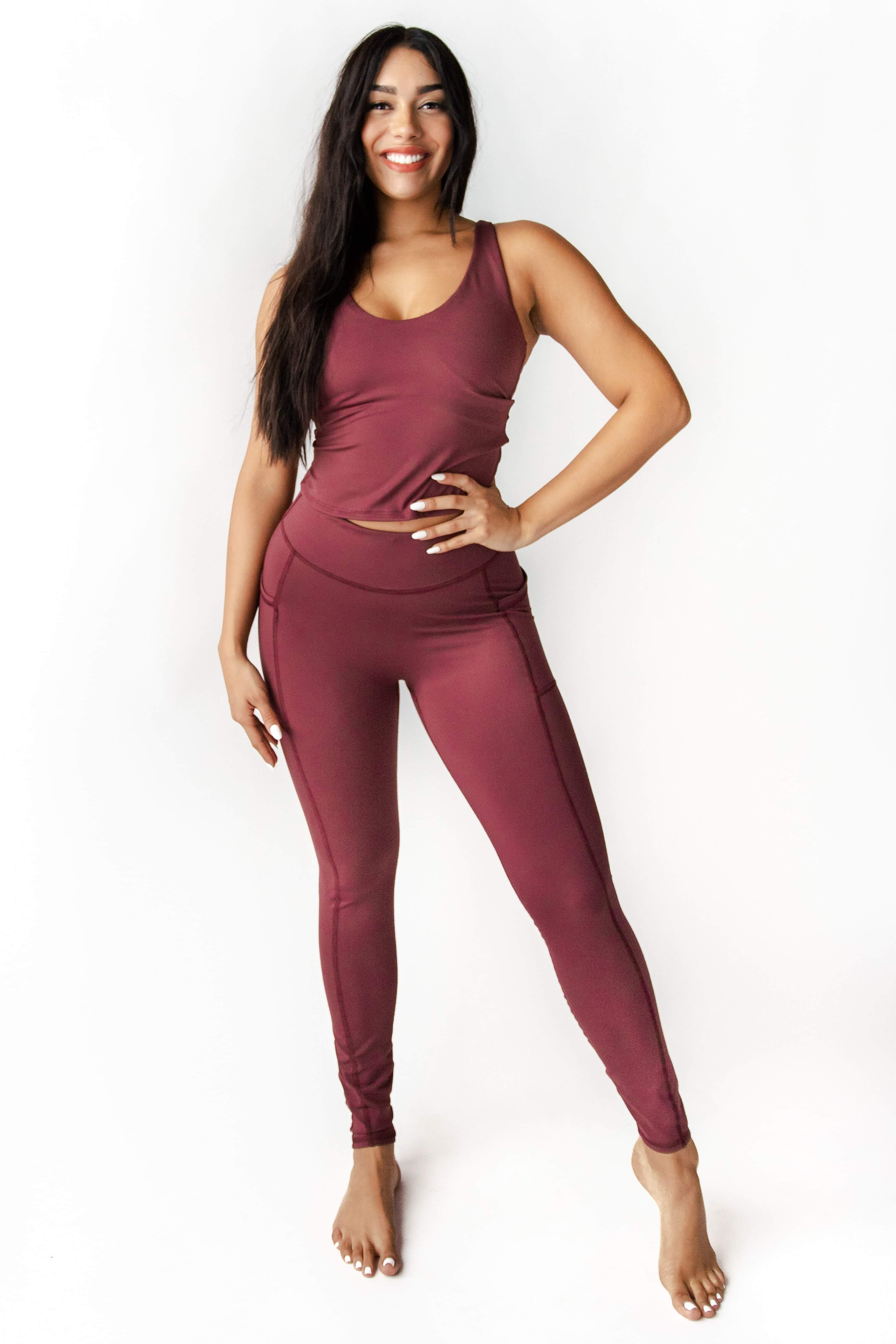 Nonstop Legging - Maroon image number 2.0